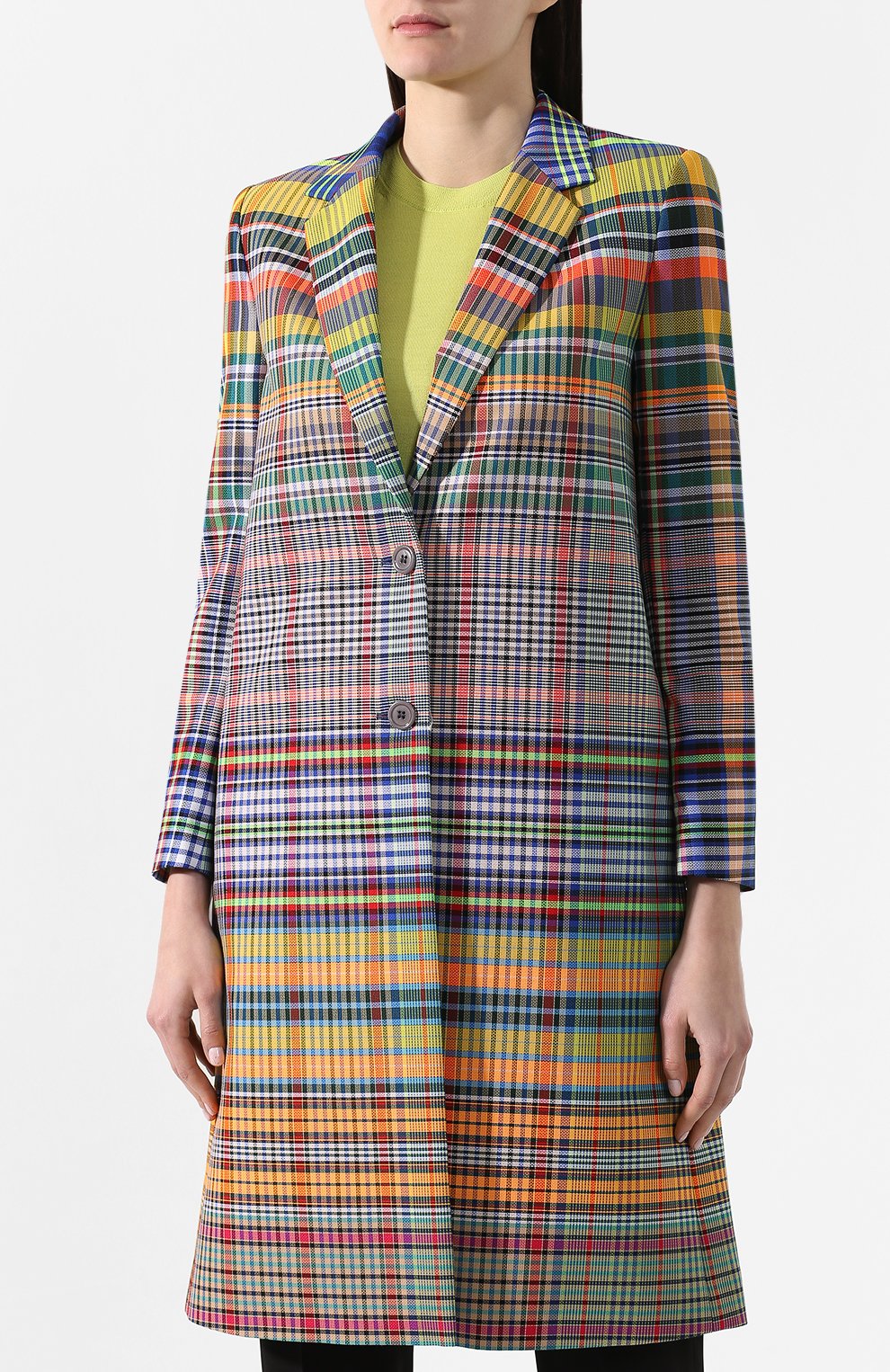 Пальто в клетку DRIES VAN NOTEN, арт. 191-10222-7041, фото 3