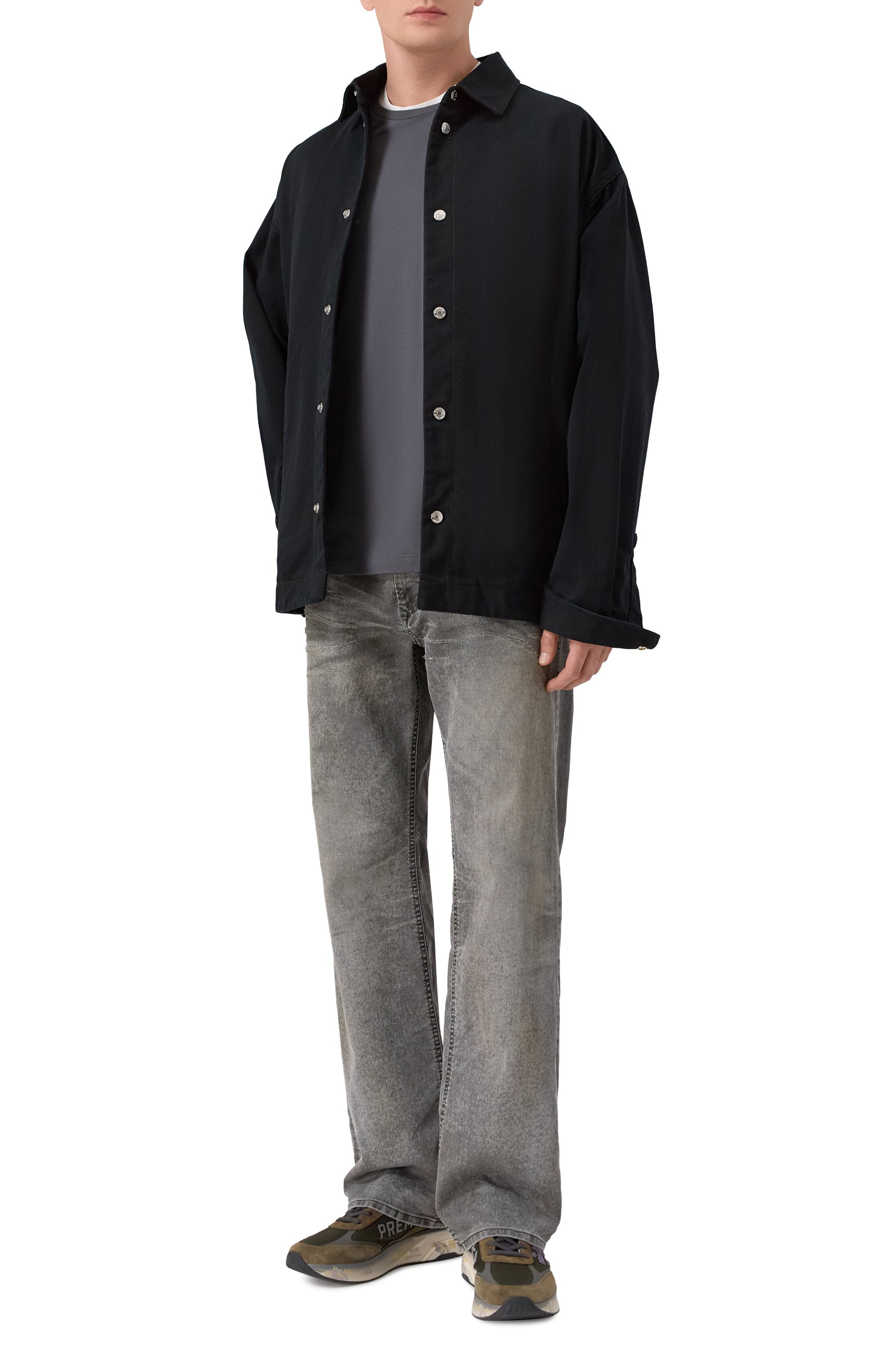 Комбинированные кроссовки moerun PREMIATA хаки цвета по цене 32000 руб., арт. M0ERUN/VAR 7771, фото 2 Комбинированные кроссовки moerun PREMIATA, арт. M0ERUN/VAR 7771, фото 2