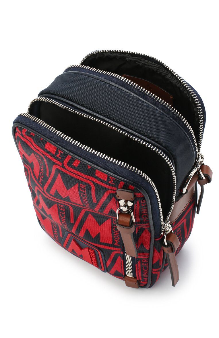 Мужская текстильная сумка detour MONCLER красного цвета, арт. F2-09A-5L700-00-02SL2 | Фото 4 (Материал: Текстиль; Ремень/цепочка: На ремешке; Размер: mini)