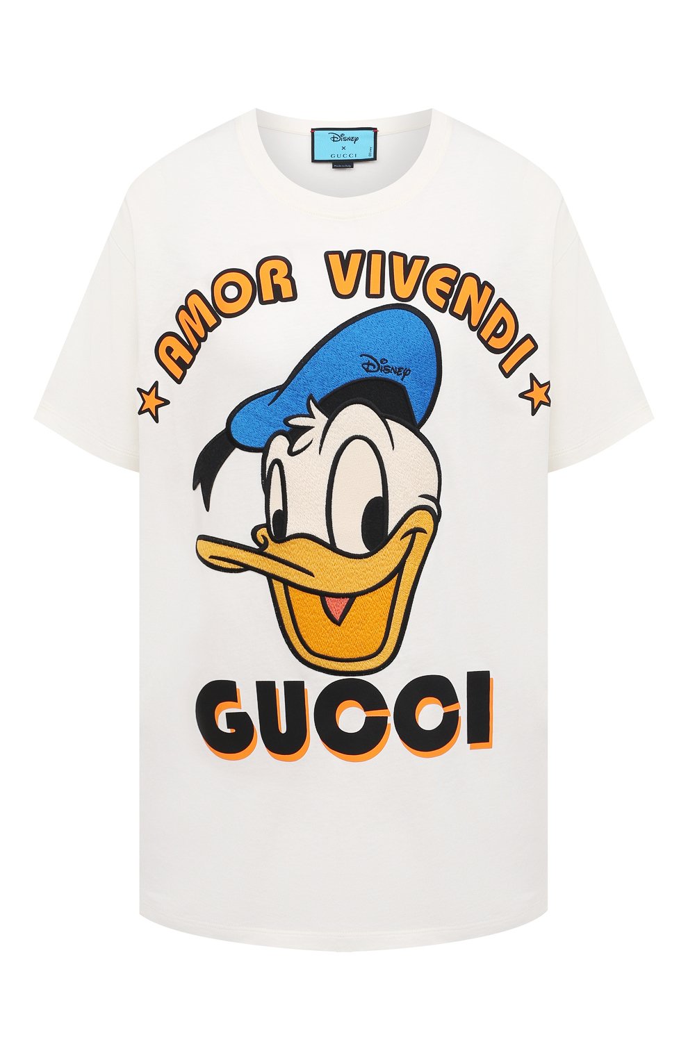 Хлопковая футболка disney x gucci GUCCI, арт. 615044/XJDBJ, фото 1