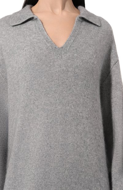 Платье из шерсти и вискозы LESYANEBO серого цвета по цене 54000 руб., арт. FW23/KNIT0011, фото 5 Платье из шерсти и вискозы LESYANEBO, арт. FW23/KNIT0011, фото 5