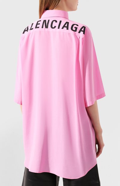 Рубашка BALENCIAGA розового цвета по цене 95500 руб., арт. 571252/TF002, фото 4 Рубашка BALENCIAGA, арт. 571252/TF002, фото 4