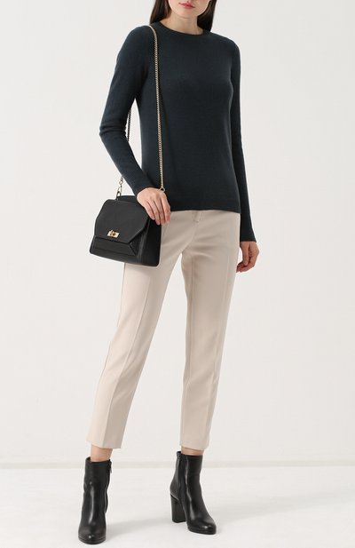 Приталенный кашемировый пуловер с круглым вырезом LE KASHA, арт. 0MAN000, фото 2