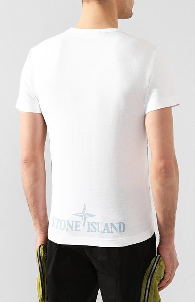 Хлопковая футболка STONE ISLAND, арт. 721523388, фото 4