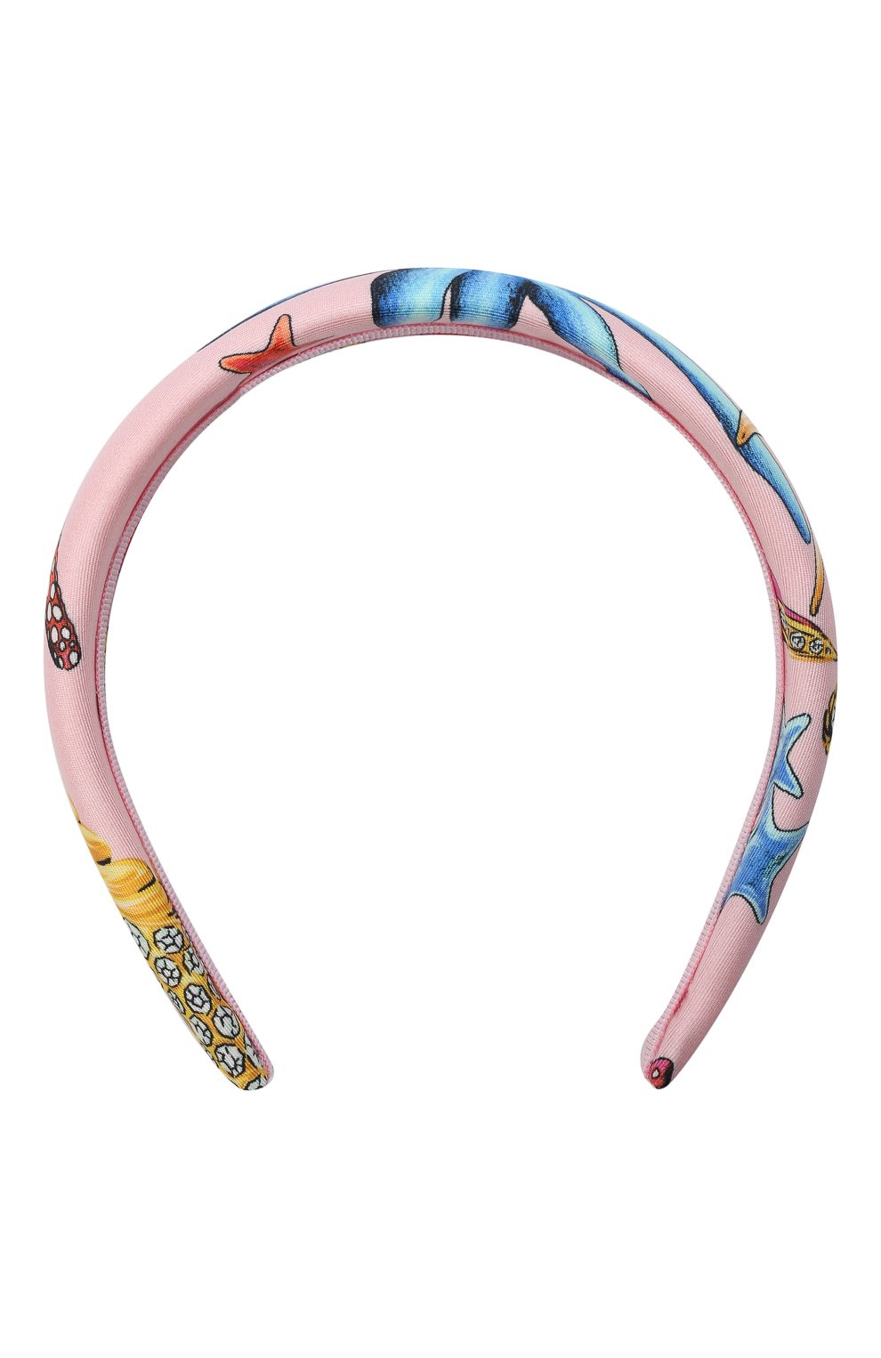 Ободок для волос VERSACE розового цвета по цене 23850 руб., арт. ICER001/1F01193, фото 1 Ободок для волос VERSACE, арт. ICER001/1F01193, фото 1