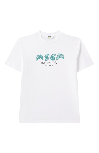 Хлопковая футболка MSGM KIDS, арт. S5MSJBTH295