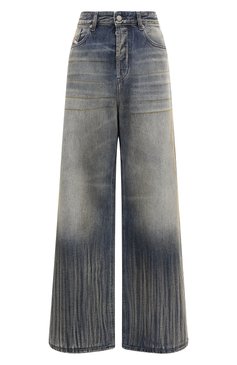 Женские джинсы DIESEL синего цвета, арт. A06925/09I97 | Фото 1 (Материал сплава: Проставлено; Материал внешний: Хлопок, Деним; Длина (брюки, джинсы): Стандартные; Драгоценные камни: Проставлено; Стили: Гранж; Детали: Потертости; Кросс-КТ: Деним; Силуэт Ж (брюки и джинсы): Широкие)