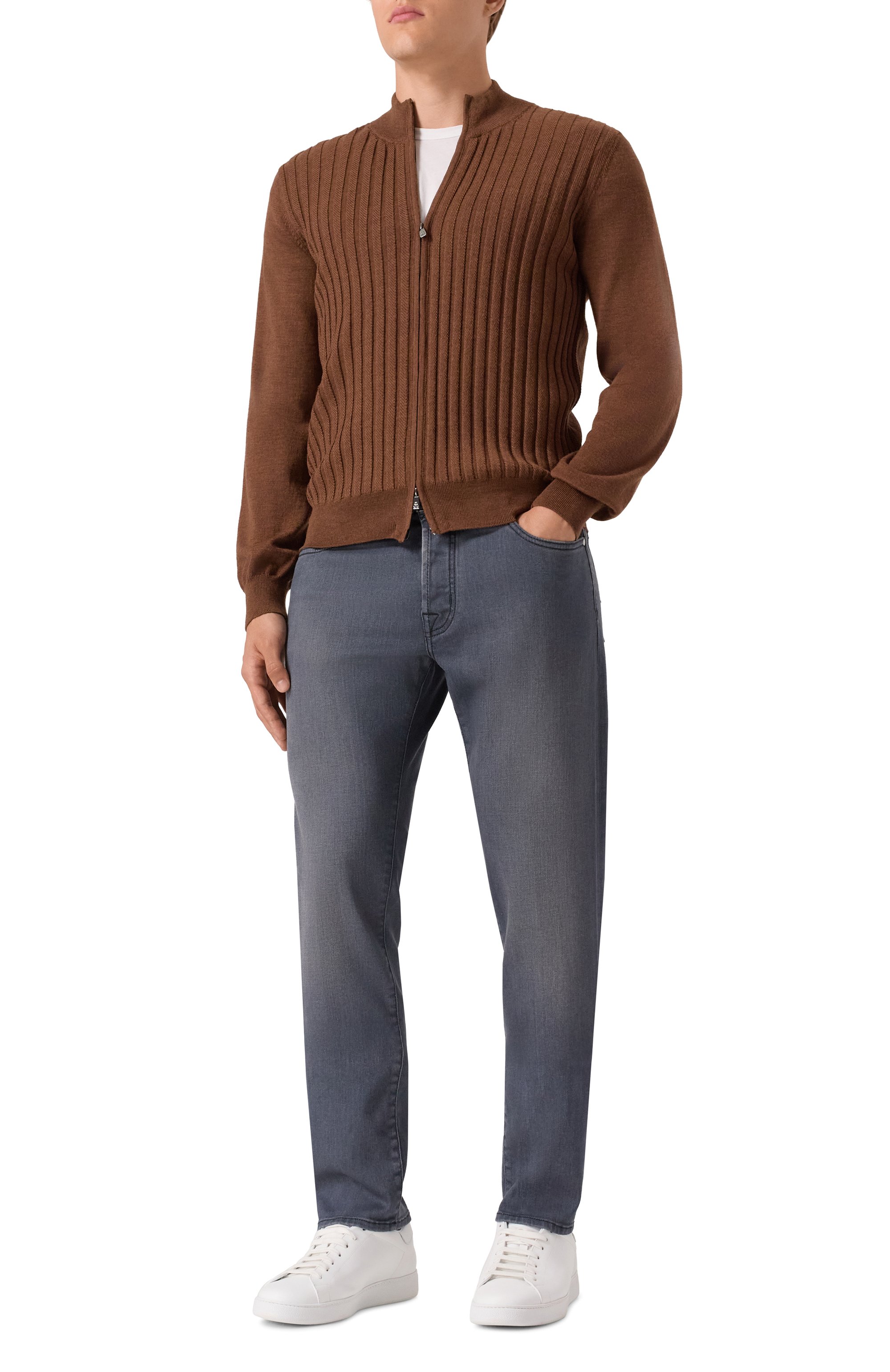 Шерстяной кардиган CORNELIANI, арт. 26M560-2625195, фото 2