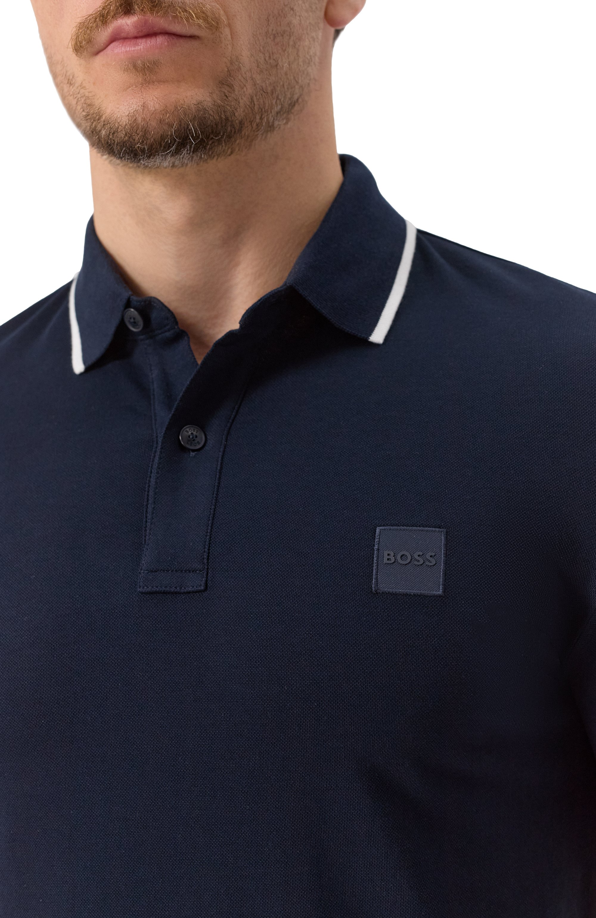 Хлопковое поло BOSS ORANGE, арт. 50507699, фото 5