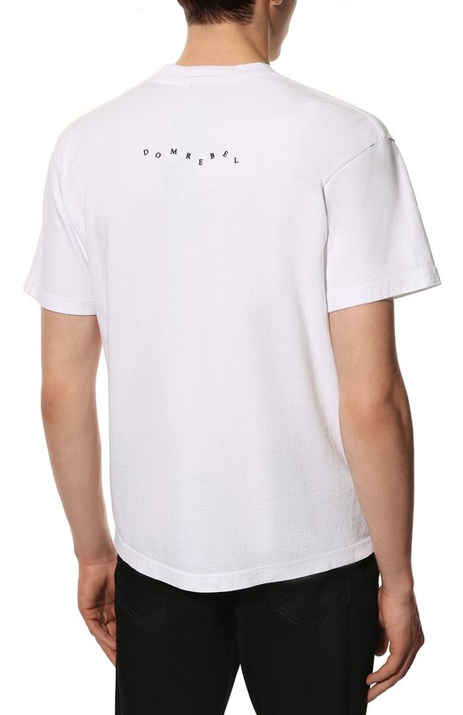 Хлопковая футболка DOMREBEL ST0MP/T-SHIRT Белый  ST0MP/T-SHIRT Фото 4