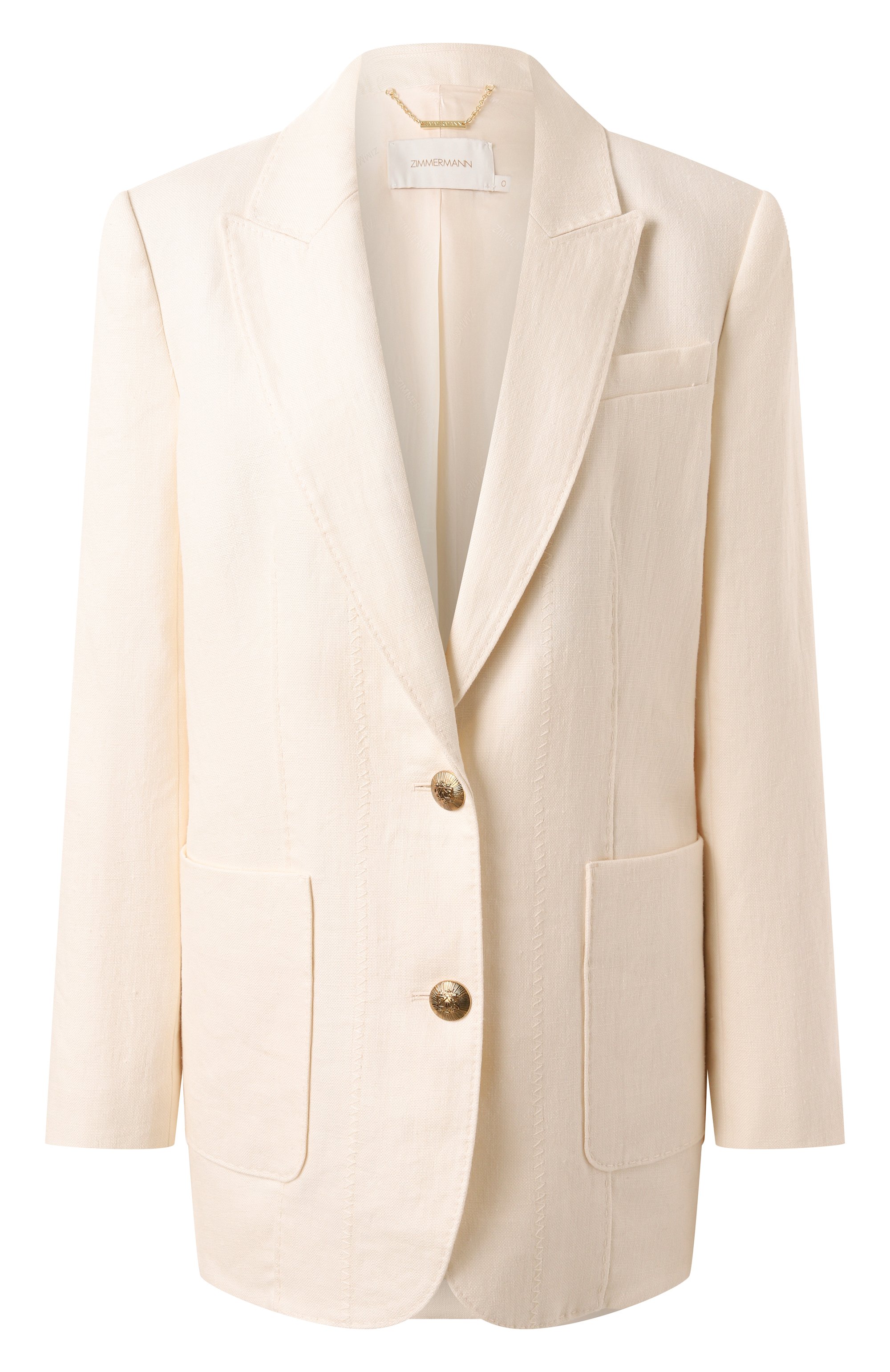Льняной жакет ZIMMERMANN, арт. 2397JR251, фото 1