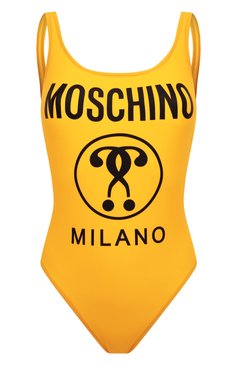 Женский слитный купальник MOSCHINO желтого цвета, арт. A8124/5211 | Фото 1 (Длина Ж (юбки, платья, шорты): Мини; Региональные ограничения белый список (Axapta Mercury): Не проставлено; Материал внешний: Синтетический материал; Материал сплава: Проставлено; Женское Кросс-КТ: Слитные купальники; Драгоценные камни: Проставлено)