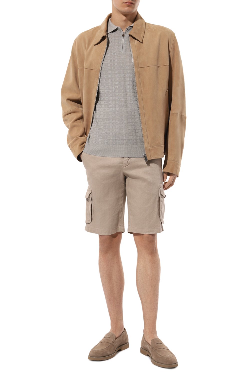 Шорты изо льна и хлопка KITON, арт. UFPPBK0604D, фото 2