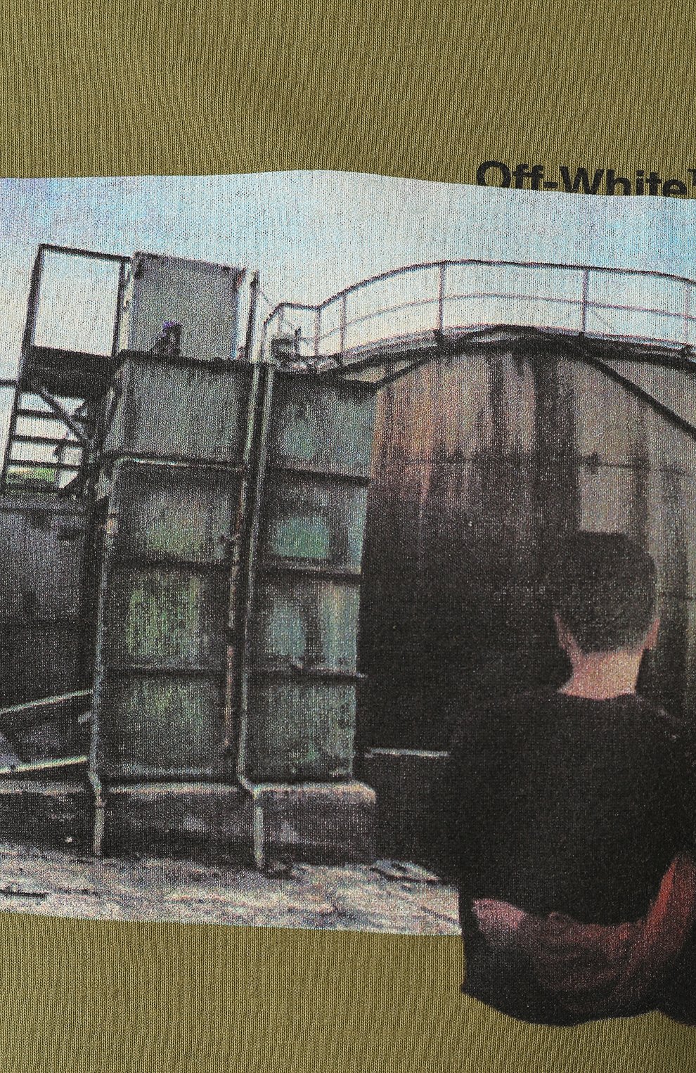 Хлопковая футболка OFF-WHITE, арт. 0WAA049S19D960804388, фото 5
