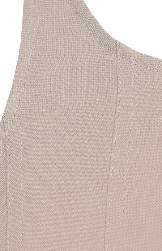 Платье из вискозы и льна Brunello Cucinelli MH126A5171 Бежевый  MH126A5171 Фото 6