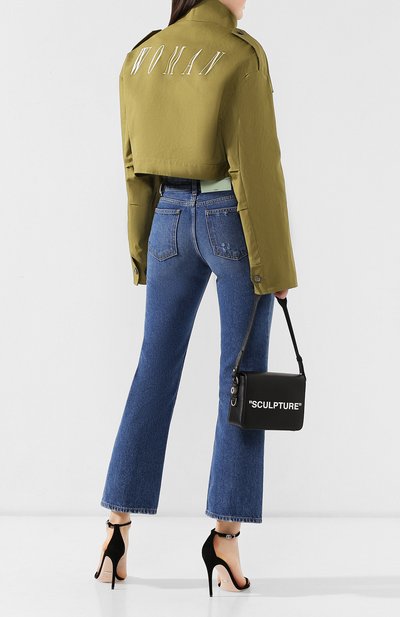 Хлопковая куртка OFF-WHITE хаки цвета по цене 71900 руб., арт. 0WEA112S19C920764301, фото 2 Хлопковая куртка OFF-WHITE, арт. 0WEA112S19C920764301, фото 2