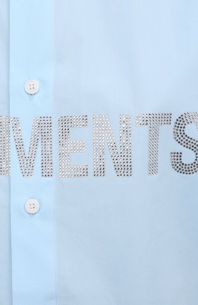 Хлопковая рубашка VETEMENTS, а рт. UE51SH910B 1004/W, фото 5
