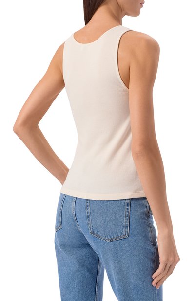 Хлопковая майка SAINT LAURENT, арт. 823603/Y37EC, фото 4