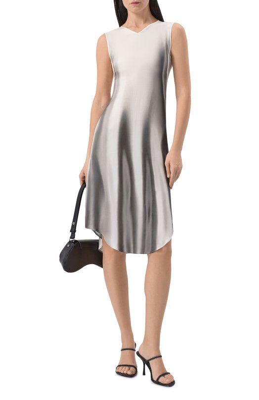 Платье из вискозы Diesel A20071/0BKBG Серый  A20071/0BKBG Фото 2