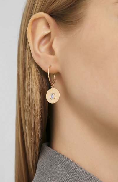 Серьги с лунным камнем: рыбы MOONKA, арт. in-er-mns, фото 2