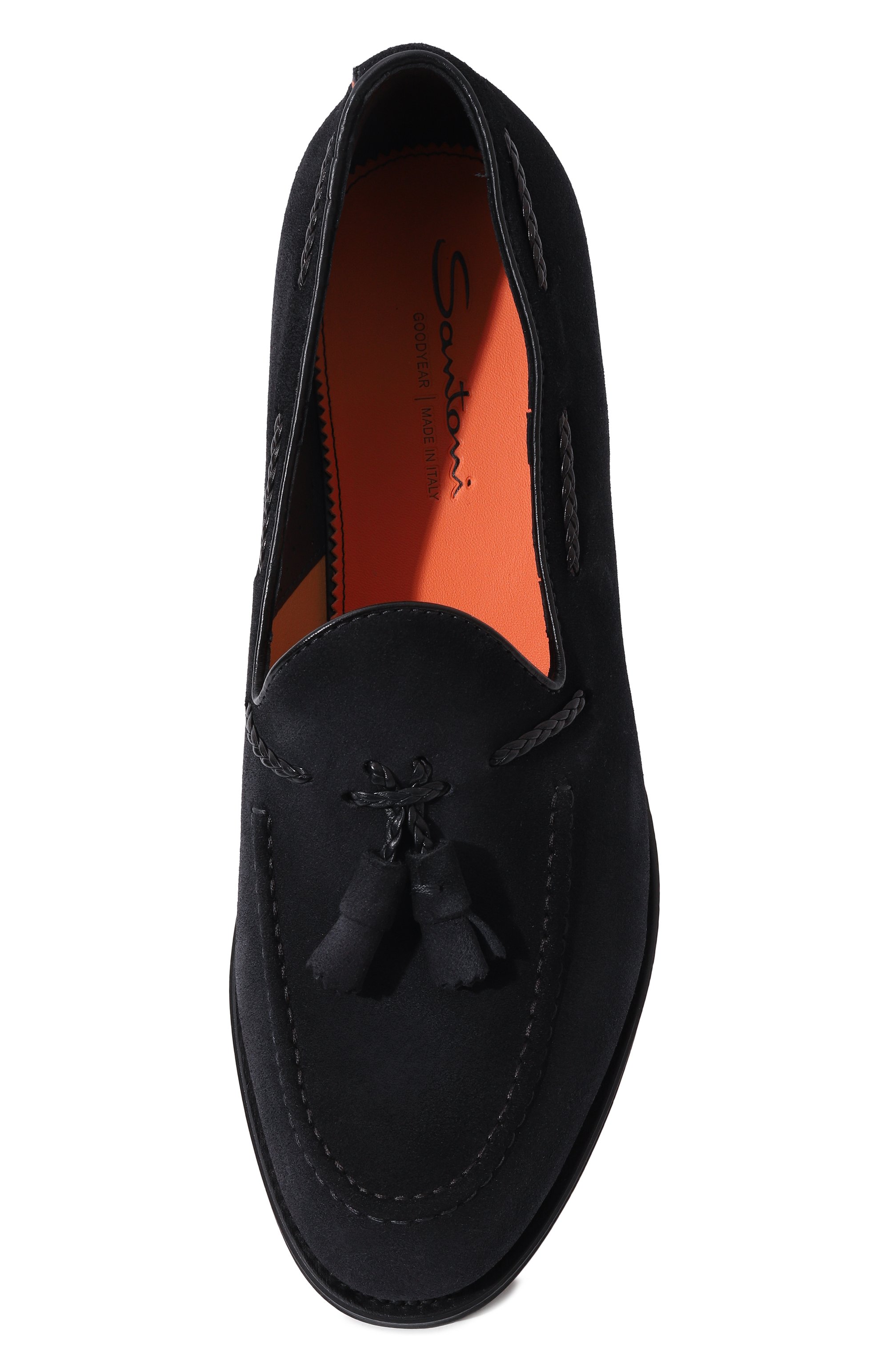 Замшевые лоферы hill SANTONI, арт. MCHG18101PC6SSG5, фото 6