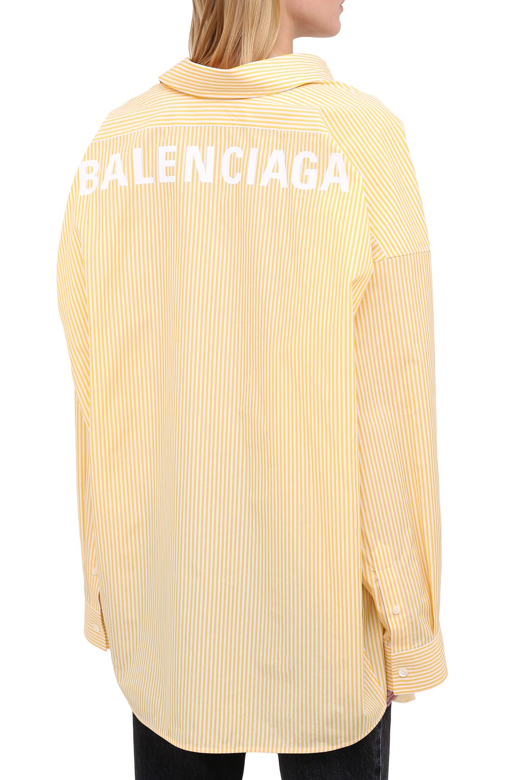 Хлопковая рубашка BALENCIAGA, арт. 622050/TYB19, фото 4
