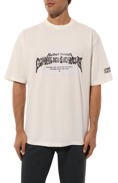 Хлопковая футболка COMME DES FUCKDOWN, арт. CFABM01387, фото 3