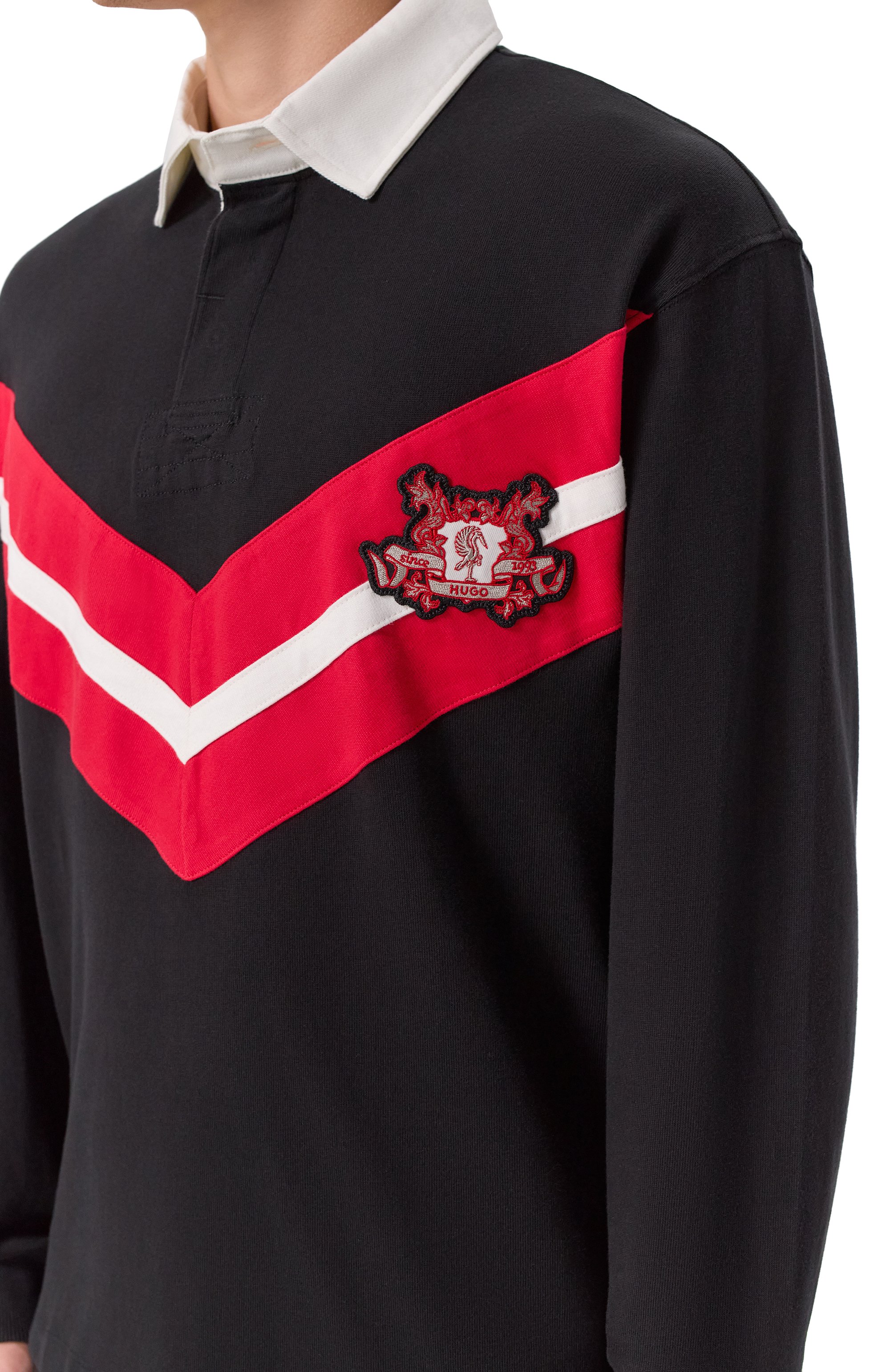 Хлопковое поло HUGO, арт. 50542958, фото 5