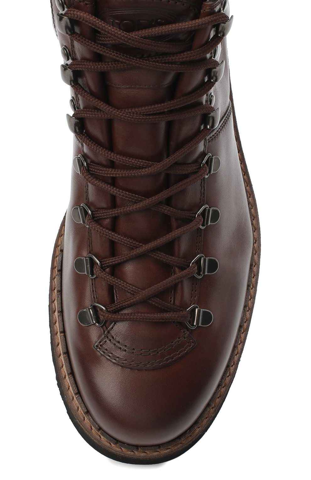 Кожаные ботинки TOD’S коричневого цвета по цене 89950 руб., арт. XXM80C0DI30NHV, фото 5 Кожаные ботинки TOD’S, арт. XXM80C0DI30NHV, фото 5