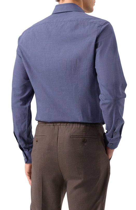 Хлопковая сорочка Corneliani 94P002-9411520 Синий  94P002-9411520 Фото 4