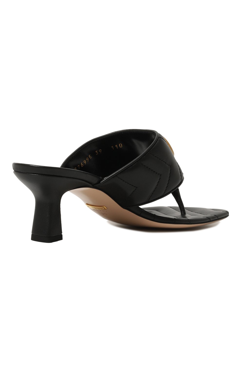 Кожаные мюли double g GUCCI, арт. 776995/BK060, фото 5