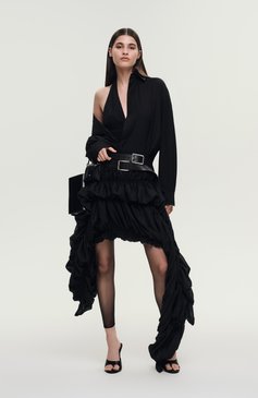 Женская сумка all-day JIL SANDER черного цвета, арт. J07ZH0012/P4840 | Фото 8 (Размер: mini; Материал: Натуральная кожа; Ремень/цепочка: На ремешке; Сумки-технические: Сумки через плечо; Автоматизация ТО: Проставлено; Автоматизация состава: Проставлено)