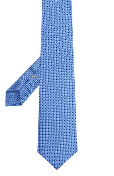 Шелковый галстук CANALI синего цвета по цене 10950 руб., арт. 18/HS02118, фото 2 Шелковый галстук CANALI, арт. 18/HS02118, фото 2