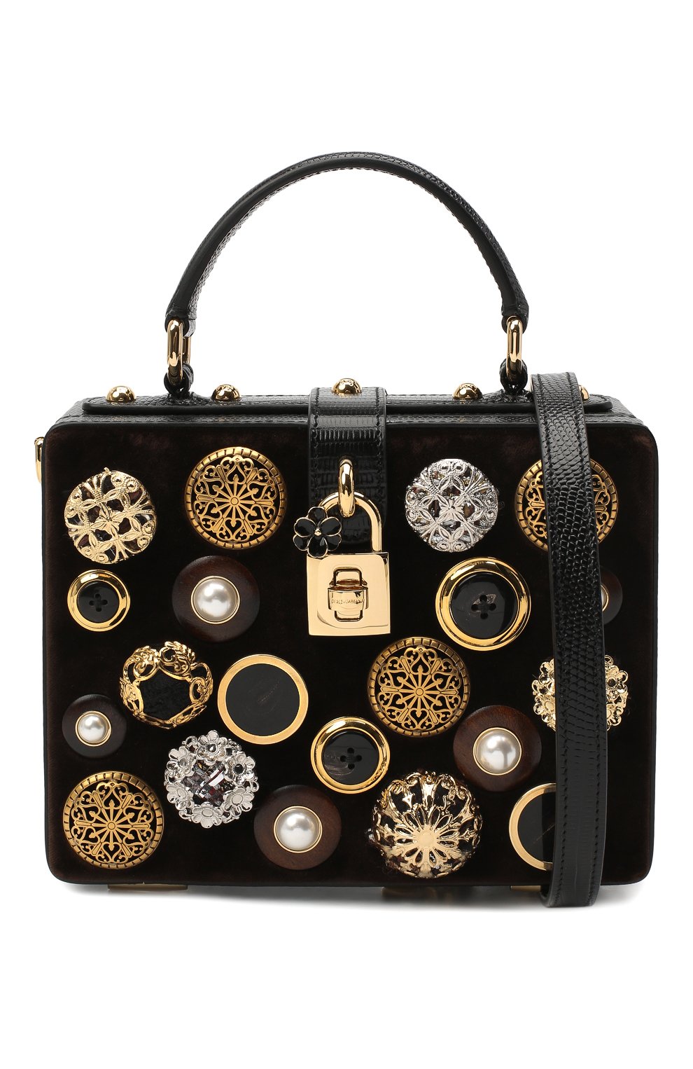 Сумка dolce box DOLCE & GABBANA черного цвета по цене 370500 руб., арт. BB5970/AW611, фото 6 Сумка dolce box DOLCE & GABBANA, арт. BB5970/AW611, фото 6