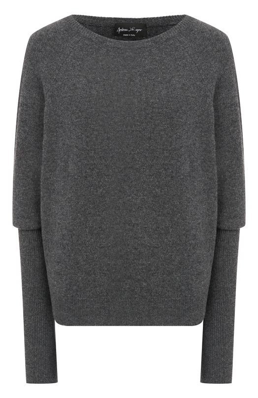 Пуловер из шерсти и кашемира Andrea Ya'aqov 25WMAG84B/CASHMERE W00L Серый 25WMAG84B/CASHMERE W00L