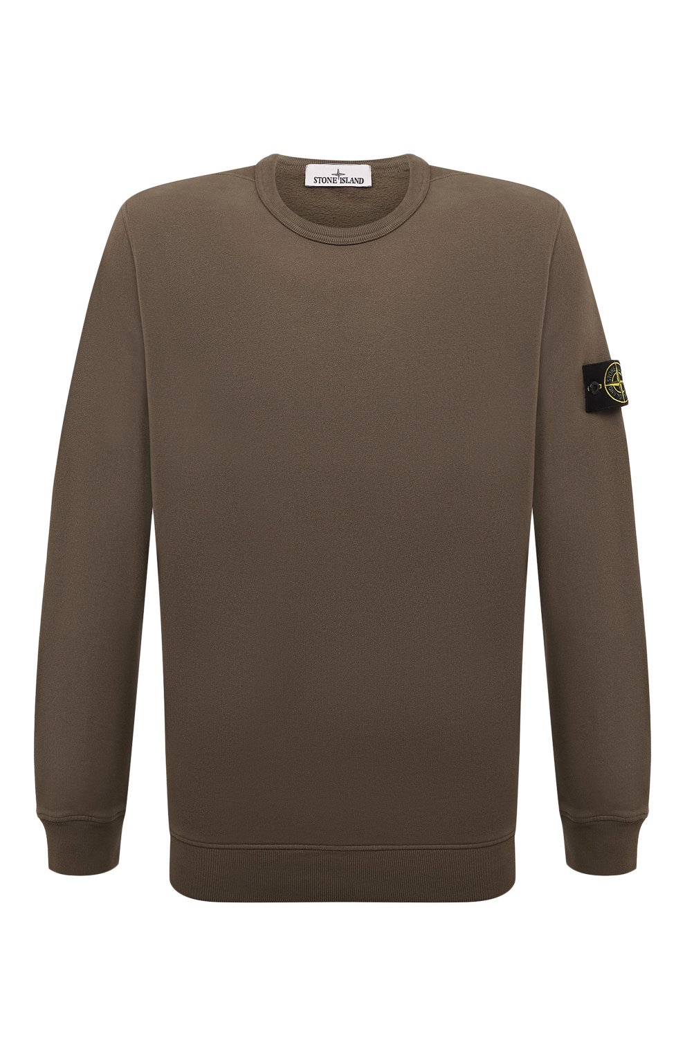 Хлопковый свитшот STONE ISLAND хаки цвета по цене 39900 руб., арт. 811562420, фото 1 Хлопковый свитшот STONE ISLAND, арт. 811562420, фото 1