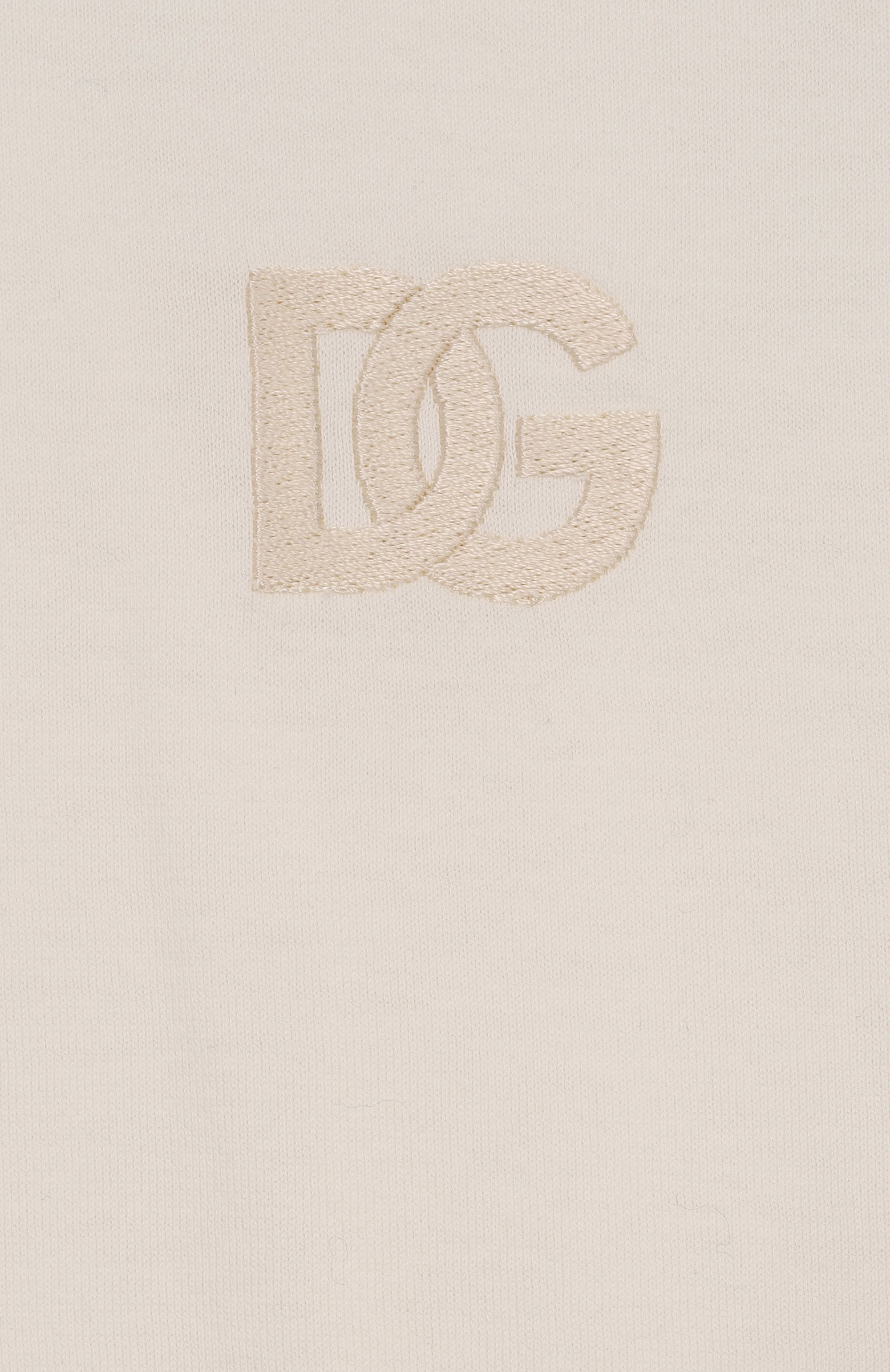 Хлопковая футболка DOLCE & GABBANA кремового цвета по цене 17550 руб., арт. L1JT7W/G7PSW, фото 3 Хлопковая футболка DOLCE & GABBANA, арт. L1JT7W/G7PSW, фото 3