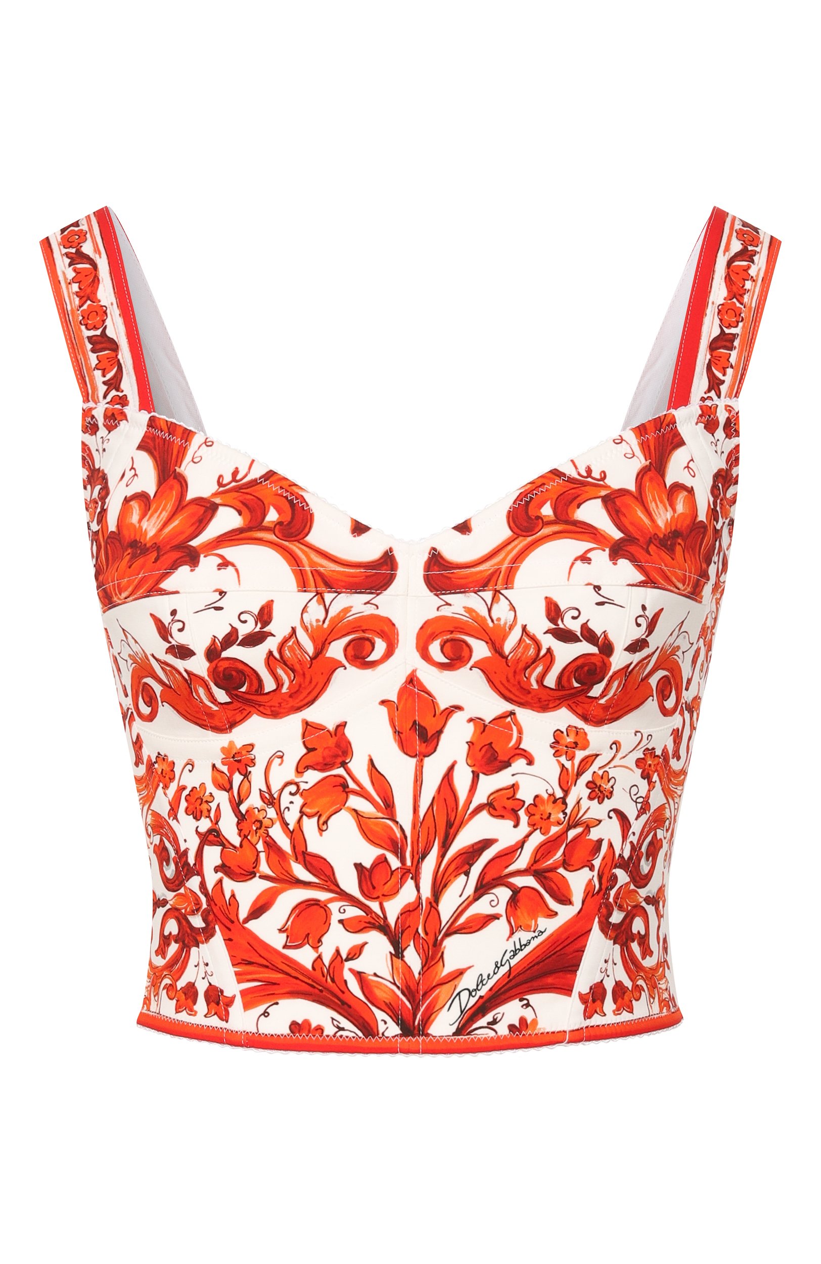 Шелковый топ-бюстье DOLCE & GABBANA, арт. F7BB1T/GDDRJ, фото 1