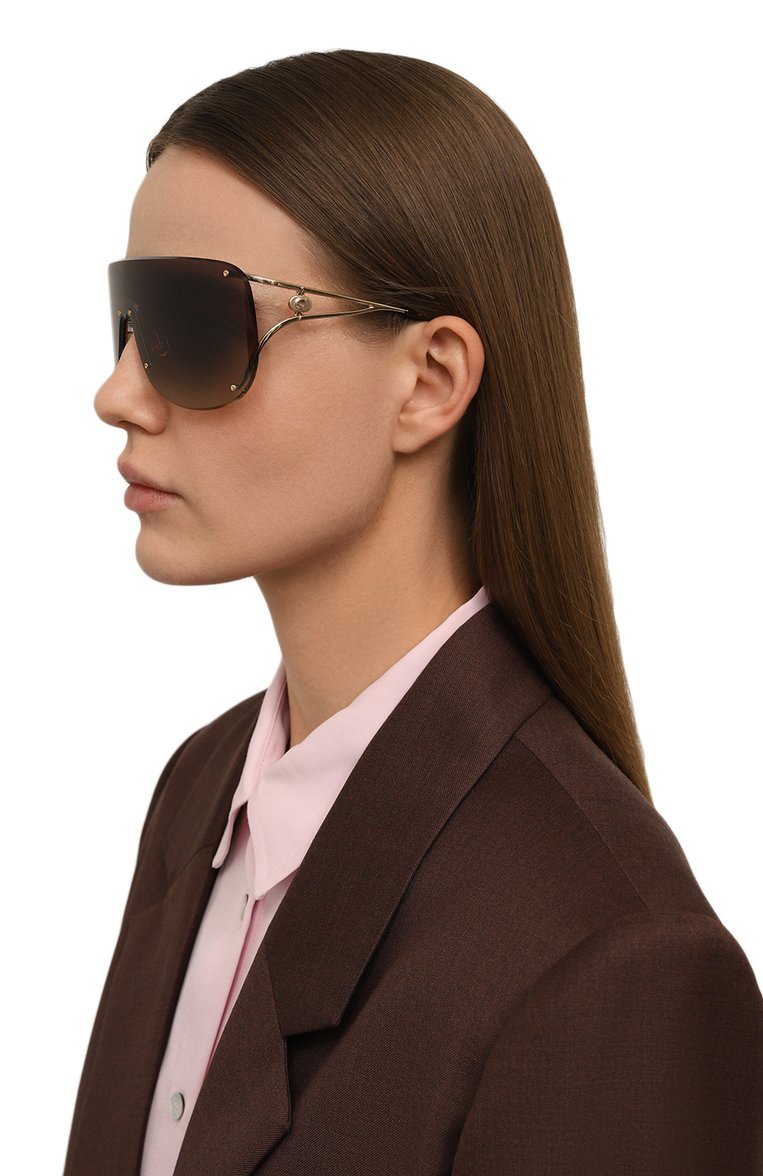 Женские солнцезащитные очки CARRERA коричневого цвета, арт. CARRERA 3006 06J | Фото 2 (Региональные ограничения белый список (Axapta Mercury): Не проставлено; Нос: Не проставлено; Тип очков: С/з; Материал: Пластик; Оптика Гендер: оптика-женское; Очки форма: Маска)