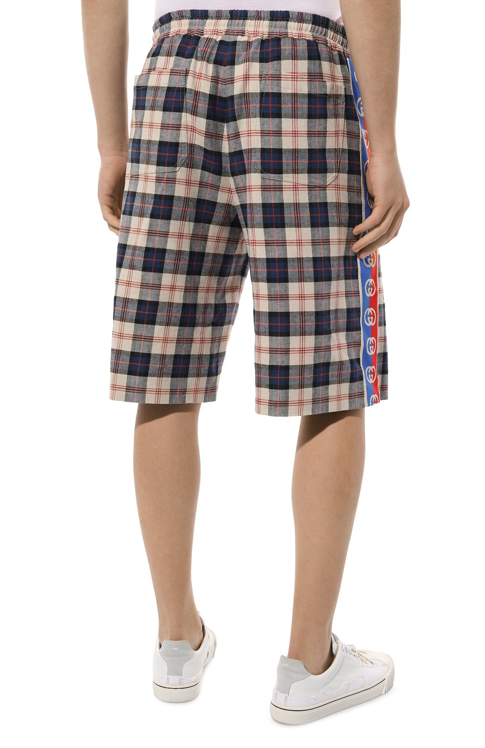 Шорты из хлопка и льна GUCCI, арт. 625893 ZAEN1, фото 4