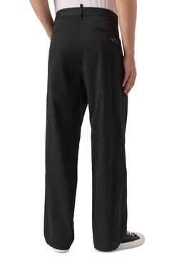 Мужские хлопковые брюки DSQUARED2 черного цвета, арт. S79KA0081/S35175 | Фото 4 (Материал внешний: Хлопок; Длина (брюки, джинсы): Стандартные; Случай: Повседневный; Стили: Кэжуэл)