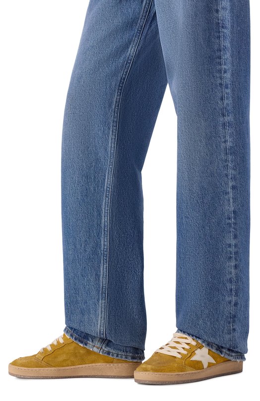 Замшевые кеды Ball Star Golden Goose Deluxe Brand GWF00117.F007473 Бежевый  GWF00117.F007473 Фото 2