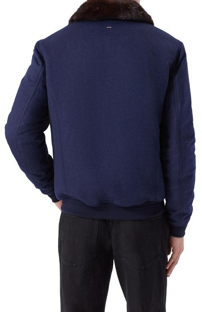 Кашемировый бомбер с воротником из норки STEFANO RICCI, арт. MZJ5300020/C069HC/60-62, фото 4