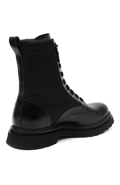 Комбинированные ботинки PRADA черного цвета по цене 115000 руб., арт. 2UE011-3L09-F0002, фото 4 Комбинированные ботинки PRADA, арт. 2UE011-3L09-F0002, фото 4