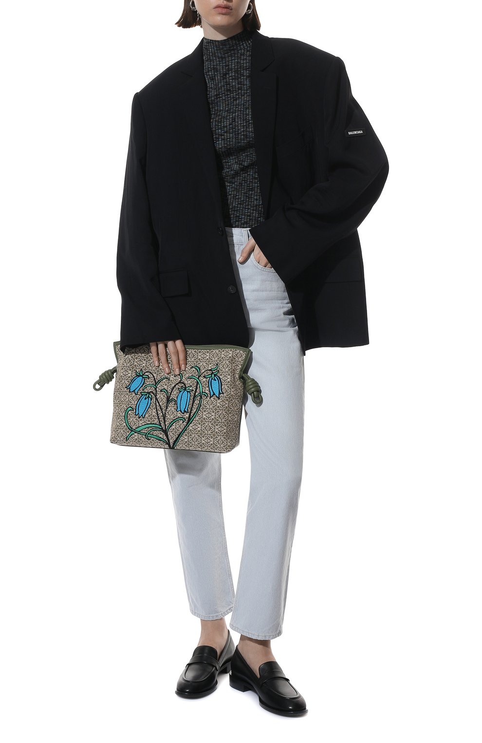 Сумка herbarium flamenco LOEWE зеленого цвета по цене 238500 руб., арт. A411FC1X44, фото 3 Сумка herbarium flamenco LOEWE, арт. A411FC1X44, фото 3