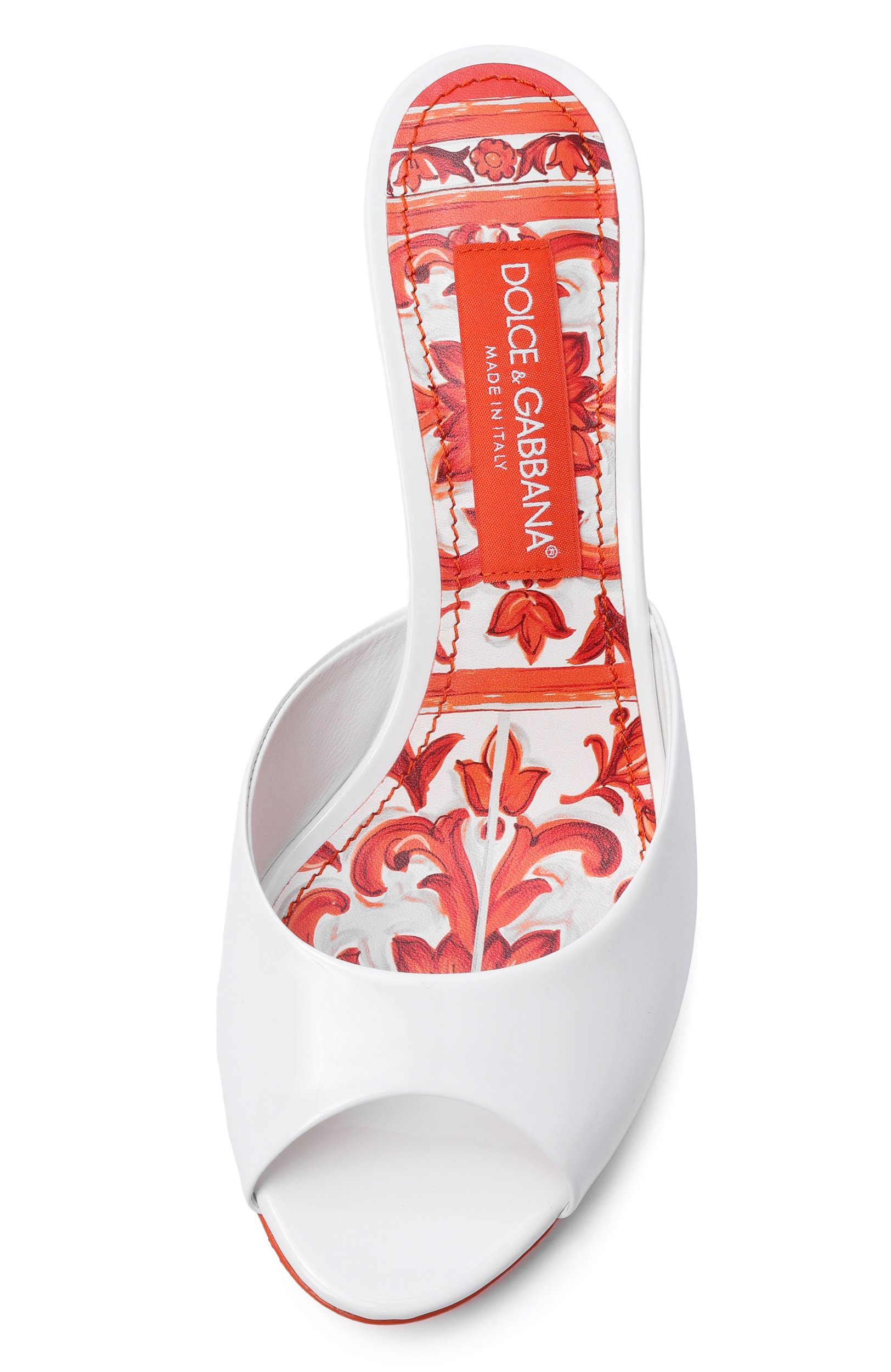 Лакированные мюли keira 60 DOLCE & GABBANA белого цвета по цене 120500 руб., арт. CR2030/A0727, фото 6 Лакированные мюли keira 60 DOLCE & GABBANA, арт. CR2030/A0727, фото 6