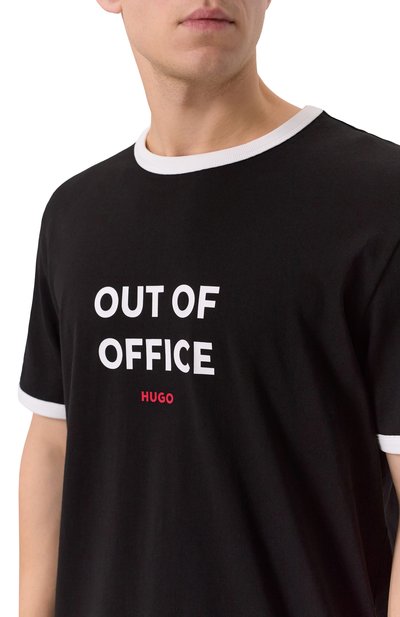 Хлопковая футболка HUGO, арт. 50556545, фото 5