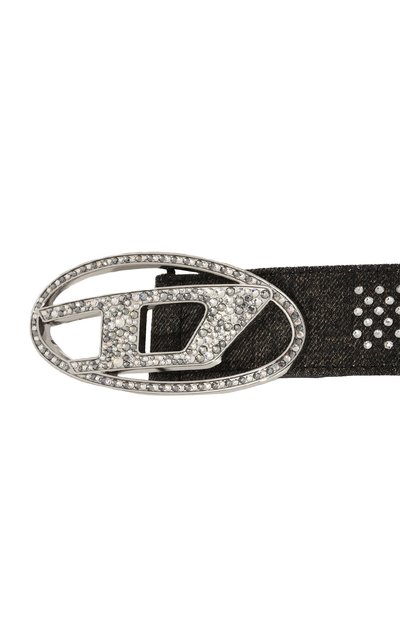 Ремень с отделкой стразами DIESEL, арт. X09940/P6330, фото 4