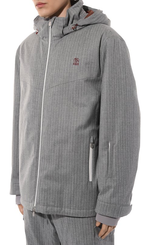 Шерстяная куртка Brunello Cucinelli M421MKG05 Серый  M421MKG05 Фото 3