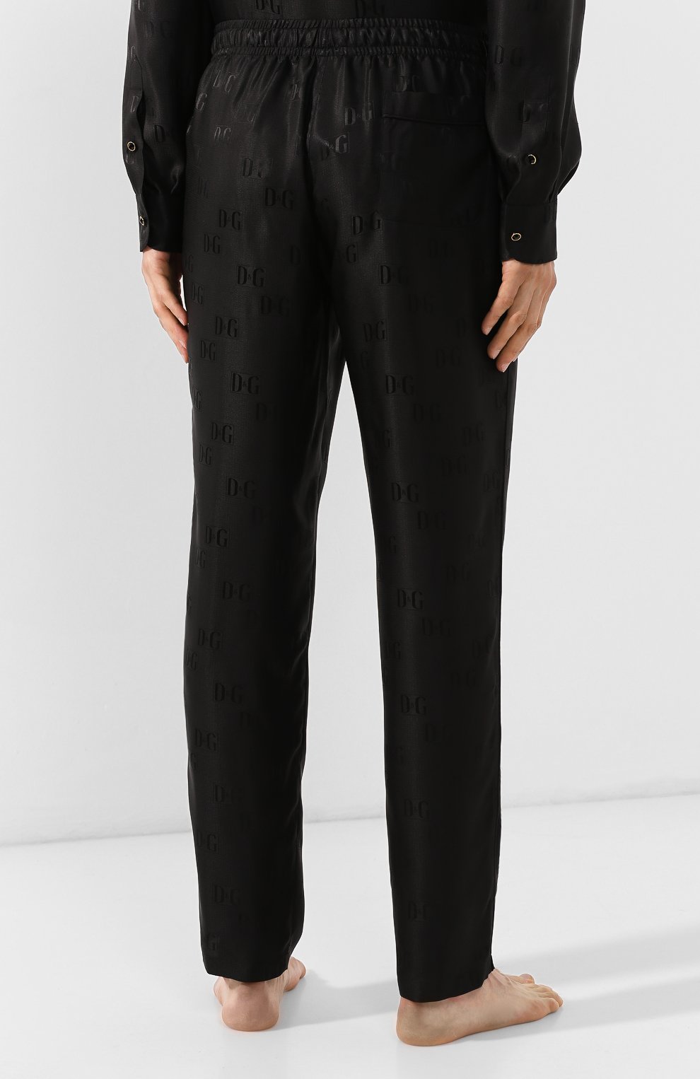 Шелковые брюки DOLCE & GABBANA, арт. GYB0HT/FJ1GM, фото 4